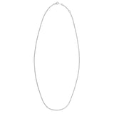 Double Extendable Cable Chain in 14k White Gold (1.40 mm)