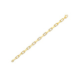 14k Yellow Gold French Cable Link Bracelet (6mm)