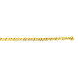 14k Yellow Gold Semi Solid Miami Cuban Bracelet (5.00 mm)