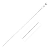 Double Extendable Cable Chain in 14k White Gold (1.00 mm)