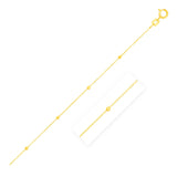 Bead Links Saturn Chain in 14k Yellow Gold (1.80 mm)