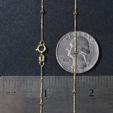 Bead Links Saturn Chain in 14k Yellow Gold (1.80 mm)