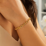 14k Yellow Gold High Polish Mariner Link Bracelet  (5.40 mm)