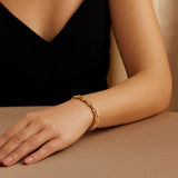 14k Yellow Gold High Polish Mariner Link Bracelet  (5.40 mm)