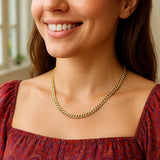 14k Yellow Gold Classic Miami Cuban Solid Chain (5.00 mm)