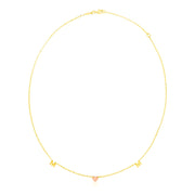 14k Yellow and Rose Gold Mom Necklace