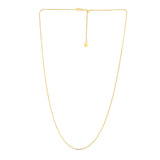 14k Yellow Gold Adjustable Franco Chain (1.00 mm)