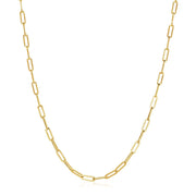 14K Yellow Gold Wide Paperclip Chain (3.20 mm)