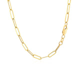 14K Yellow Gold Wide Paperclip Chain (3.20 mm)