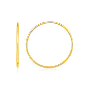 Endless Hoop Style Earrings in 14K Yellow Gold(1.2x30mm)