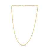 Moon Cut Bead Chain in 14k Yellow Gold (2.50 mm)