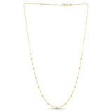 14k Yellow Gold Bead Necklace