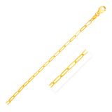 14K Yellow Gold Paperclip Bracelet (3.5mm)