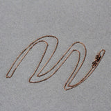 Diamond Cut Cable Link Chain in Rose Gold (0.87 mm)