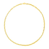 14k Yellow Gold Paperclip Chain Necklace (4.20 mm)
