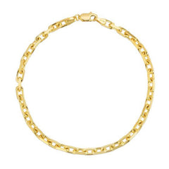 3.6mm 14k Yellow Gold French Cable Chain Bracelet