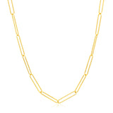 14k Yellow Gold Wire Paperclip Chain (2.70 mm)