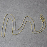 14k Yellow Gold Diamond Cut Cable Link Chain (0.87 mm)