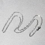 14K White Gold Fine Paperclip Chain (1.50 mm)
