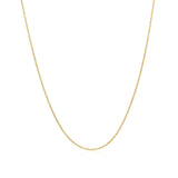 14k Yellow Gold Oval Cable Link Chain (0.85 mm)