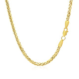 14k Yellow Gold Lite Diamond Cut Round Franco Chain (2.70 mm)