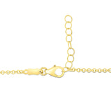 14k Yellow Gold Childrens Bracelet with Teddy Bear Heart and Bar