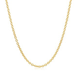 14k Yellow Gold Round Cable Link Chain (1.90 mm)