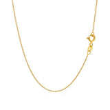 14k Yellow Gold Oval Cable Link Chain (0.97 mm)