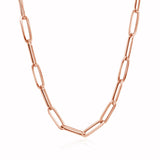 14K Rose Gold Bold Paperclip Chain (4.20 mm)