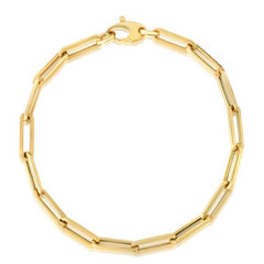 10K Yellow Gold Lite Paperclip Bracelet (4.2mm)