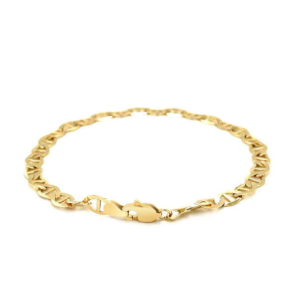 5.5mm 10k Yellow Gold Mariner Link Bracelet