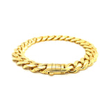 14k Yellow Gold Polished Curb Chain Bracelet (11.50 mm)