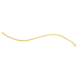 Mini Cube Bracelet in 14K Yellow Gold (2.60 mm)