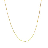 10k Yellow Gold Diamond Cut Cable Link Chain (0.87 mm)