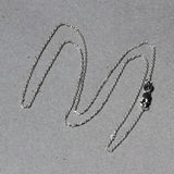 18k White Gold Diamond Cut Cable Link Chain (0.80 mm)