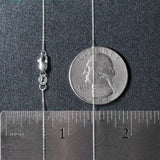14k White Gold Cable Link Chain (0.50 mm)