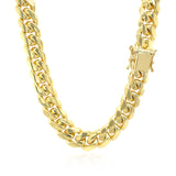 14k Yellow Gold Classic Miami Cuban Solid Chain (9.20 mm)