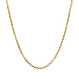 14k Yellow Gold Solid Round Box Chain (1.60 mm)