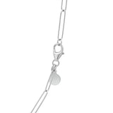 14k White Gold Wire Paperclip Chain (2.7 mm)