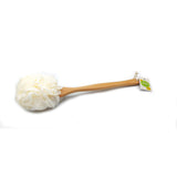 Dual Action Dry Brush & Mesh Sponge Combo with Lotus Wooden Handle