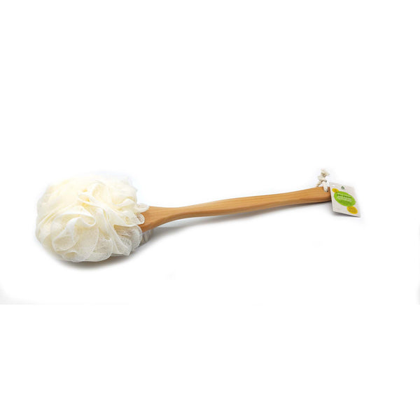 Dual Action Dry Brush & Mesh Sponge Combo with Lotus Wooden Handle ...