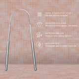 Stainless Steel Tongue Scraper – For Fresh Breath & a Healthier Mouth