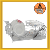 Better Chef 22" 2-Tier Chrome Deluxe Dish Rack