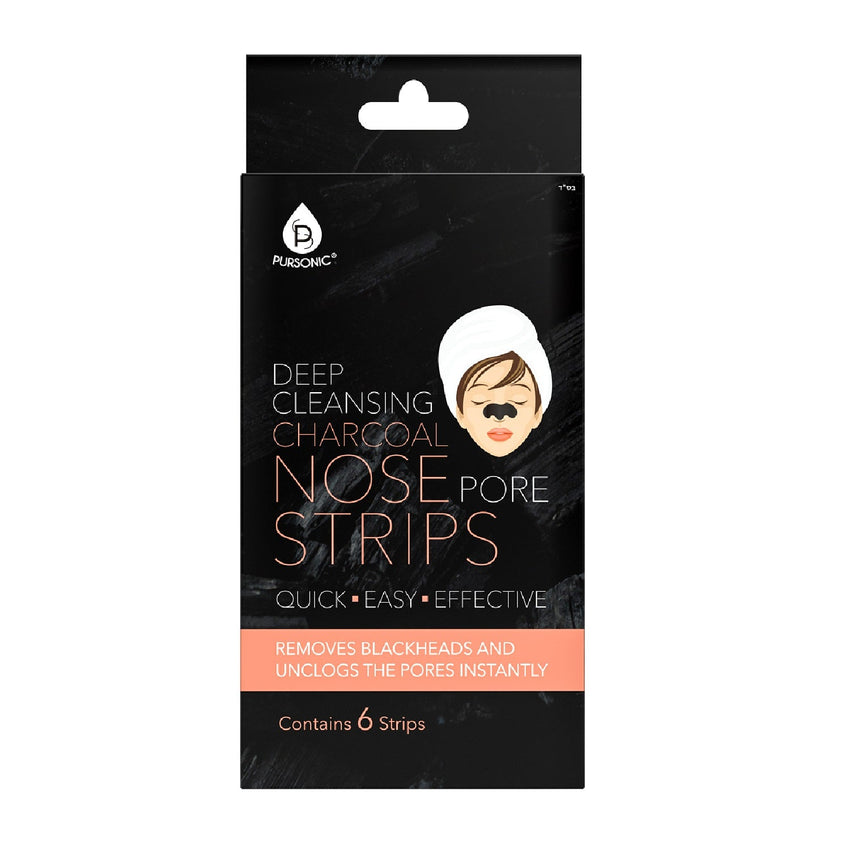 6 pack Deep Cleansing Charcoal Nose Pore Strip by Pursonic