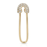 Diamond And 14K Gold Safety Pin Earring by eklexic