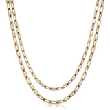 Double Medium Link Chain Necklace by eklexic