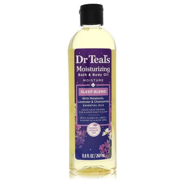 Dr Teal's Moisturizing Bath & Body Oil Sleep Blend by Dr Teal's Bath & Body Oil with Melatonin, Lavender & Chamomile 8.8 oz for Women