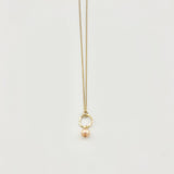 Mermaid Pearl Drop Charm Necklace by Jennifer Cervelli Jewelry
