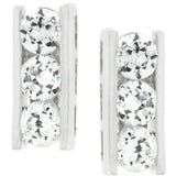 Hematite Pearl Ribbon Bypass Half Pave Ring