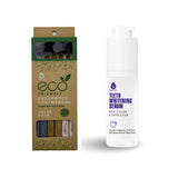 Elevate Your Smile: Natural Cedarwood Toothbrushes (6-Pack) & V34 Whitening Serum Bundle